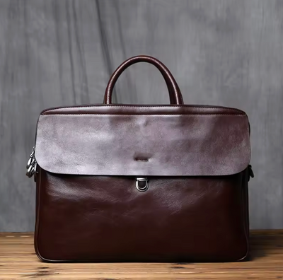 Reggie | Genuine Leather Men's Bag Natural Cowhide Vintage Handbag