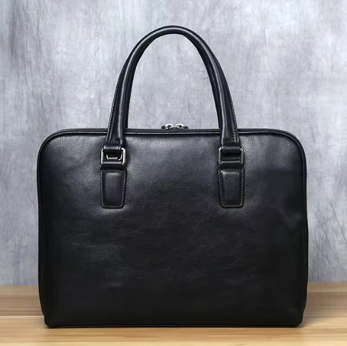 Rudolf | Vintage Style Men's Leather Briefcase