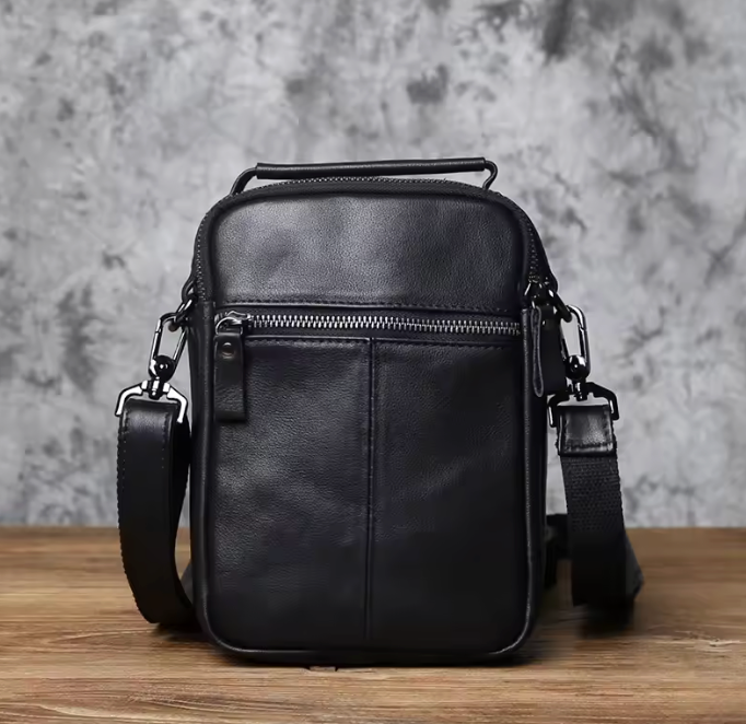 Rene | Leather Men's Shoulder Cross Body Bag