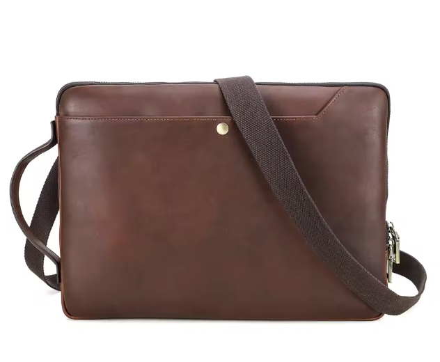 Carlisle Structured Leather Laptop Bag