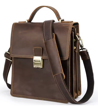 Lucio | Mens Shoulder Bag Luxury Genuine Leather Messenger Bag