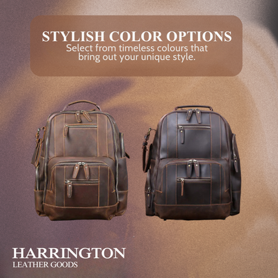 Sterling | Vintage Leather Multi‑Layer Backpack