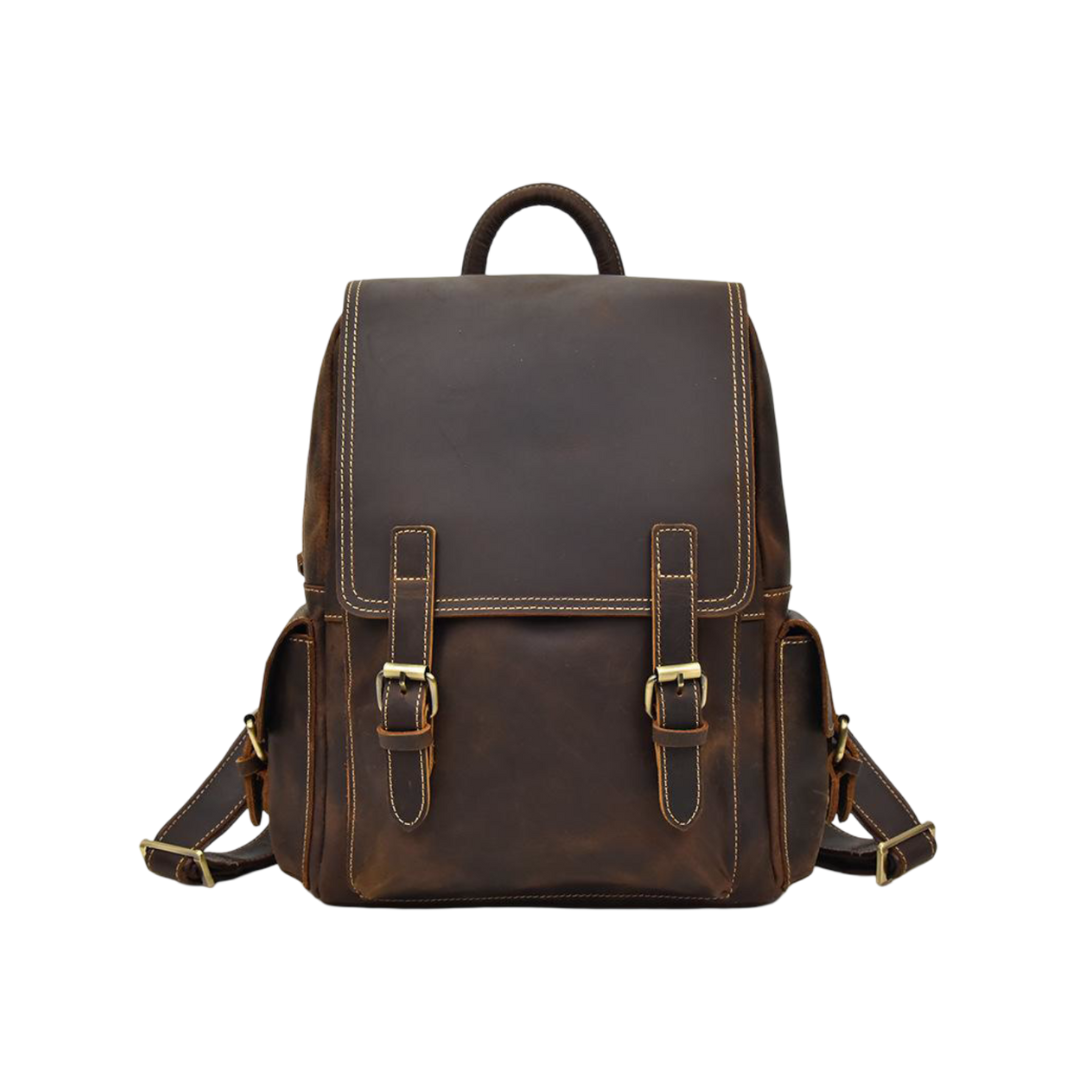 Marcus Classic Flap Leather Backpack