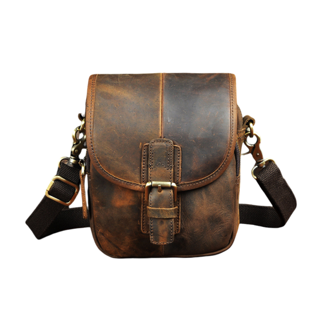 Damon Compact Leather Crossbody