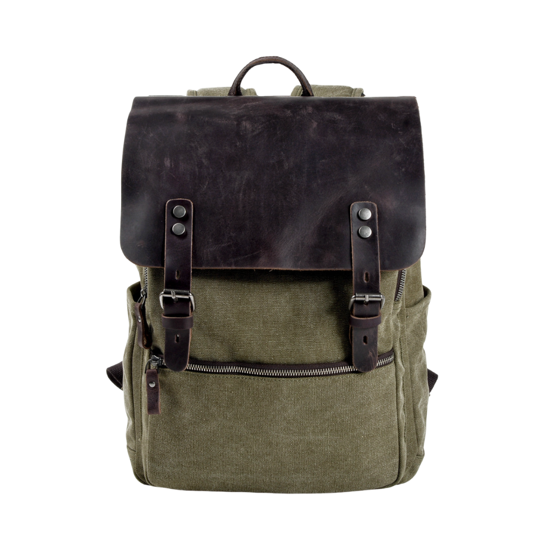 Carter Two-Tone Canvas Backpack