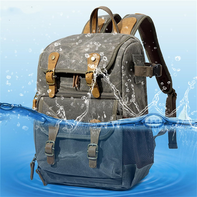 Jerick | Vintage Canvas Camera Backpack