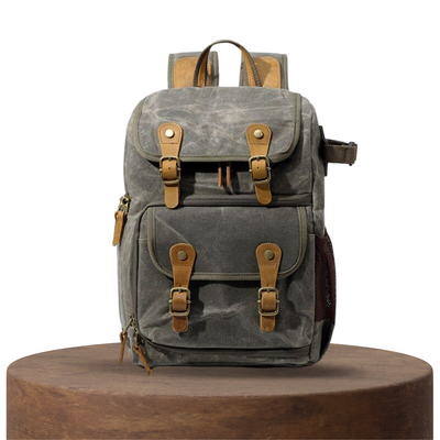 Jerick | Vintage Canvas Camera Backpack