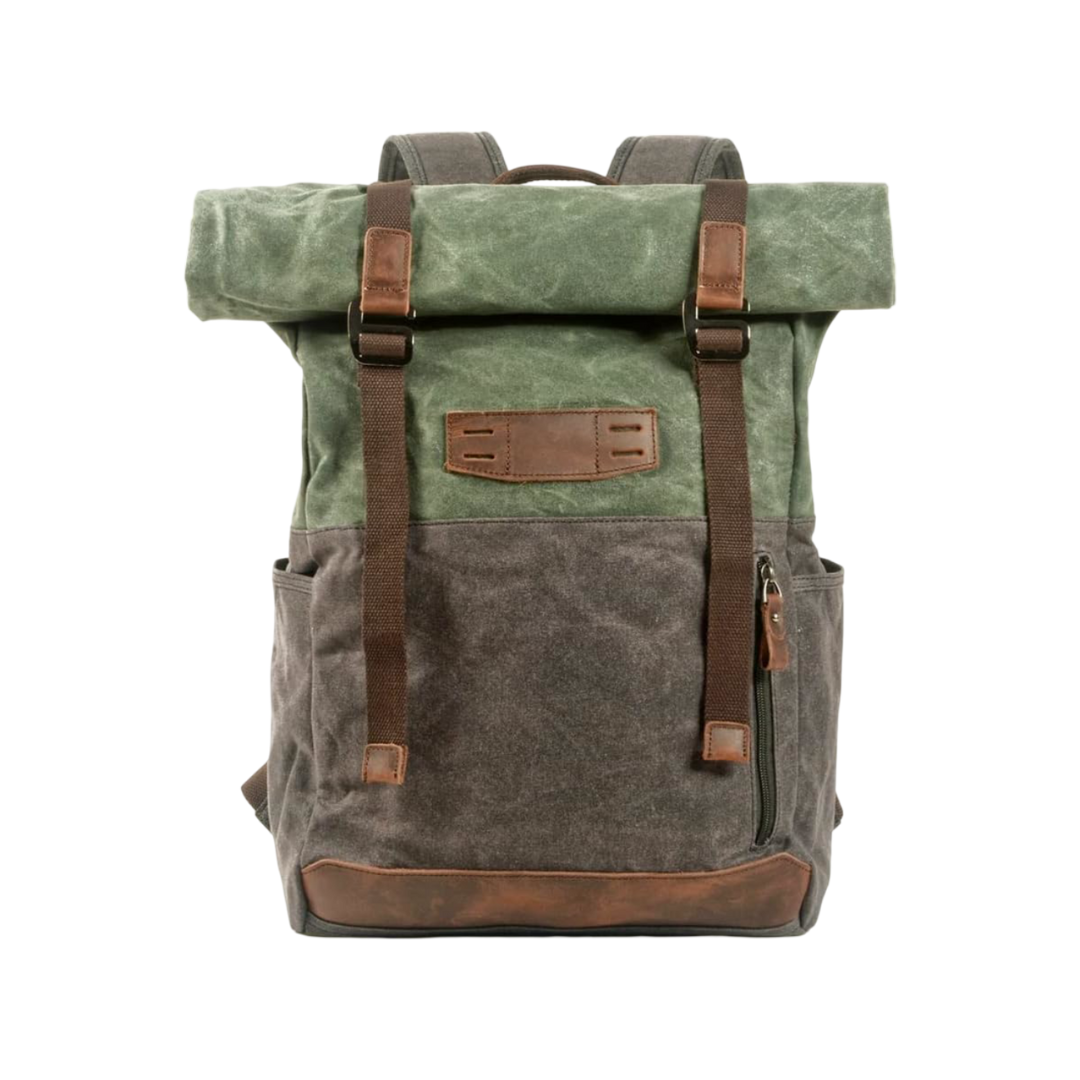 Calvin | Waterproof Canvas Roll-Top Backpack