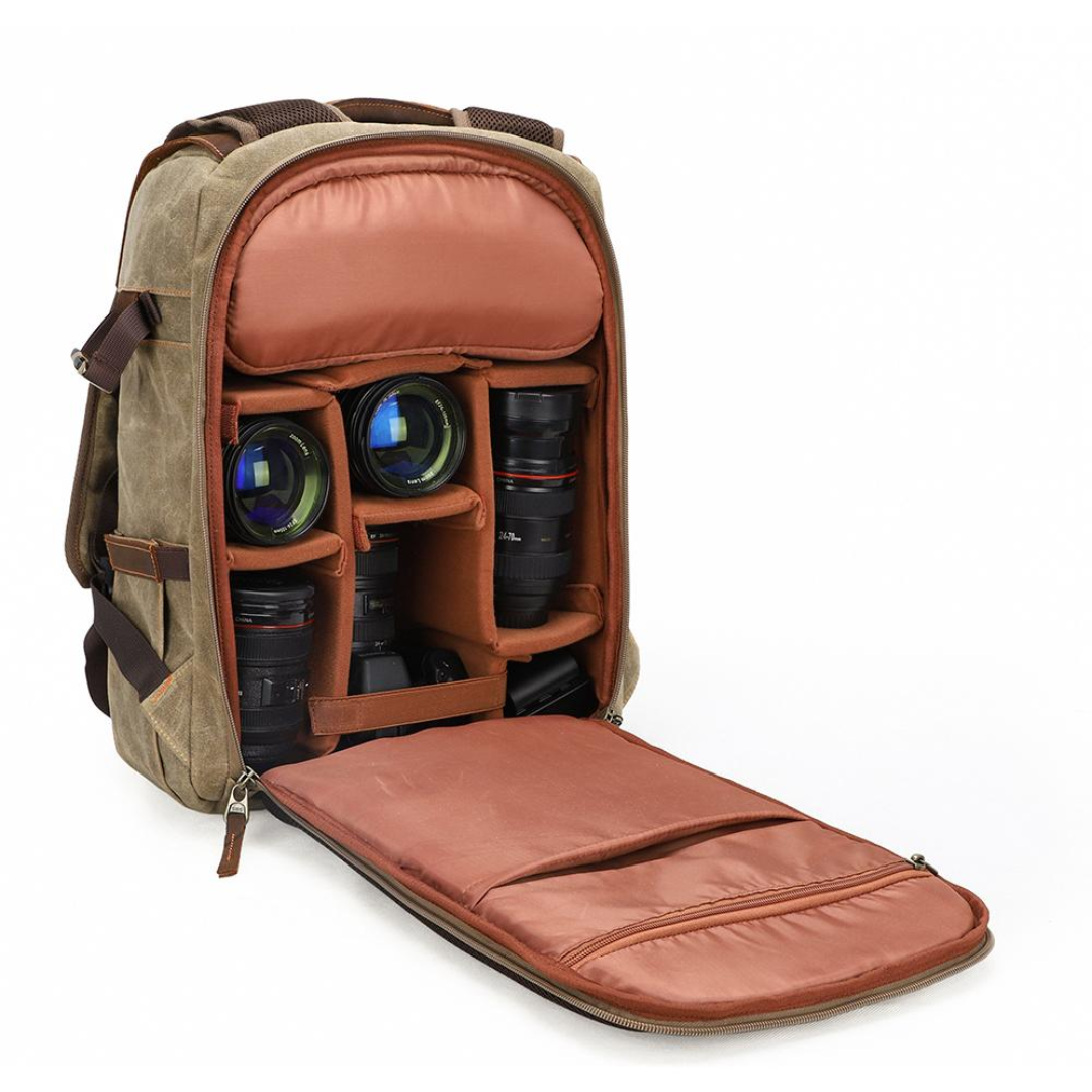 Jeko | Customizable Canvas Camera Backpack