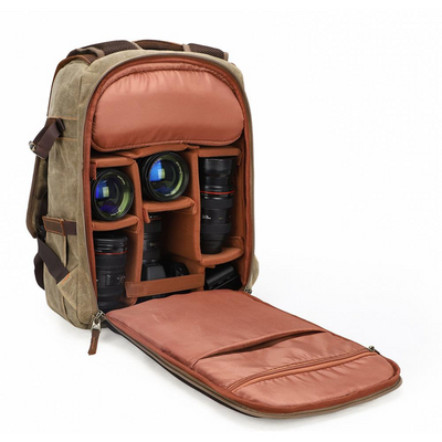 Jeko | Customizable Canvas Camera Backpack