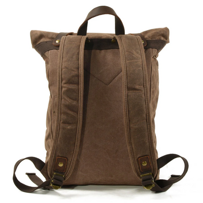 Barron | Waxed Rucksack Canvas Roll-Top Backpack
