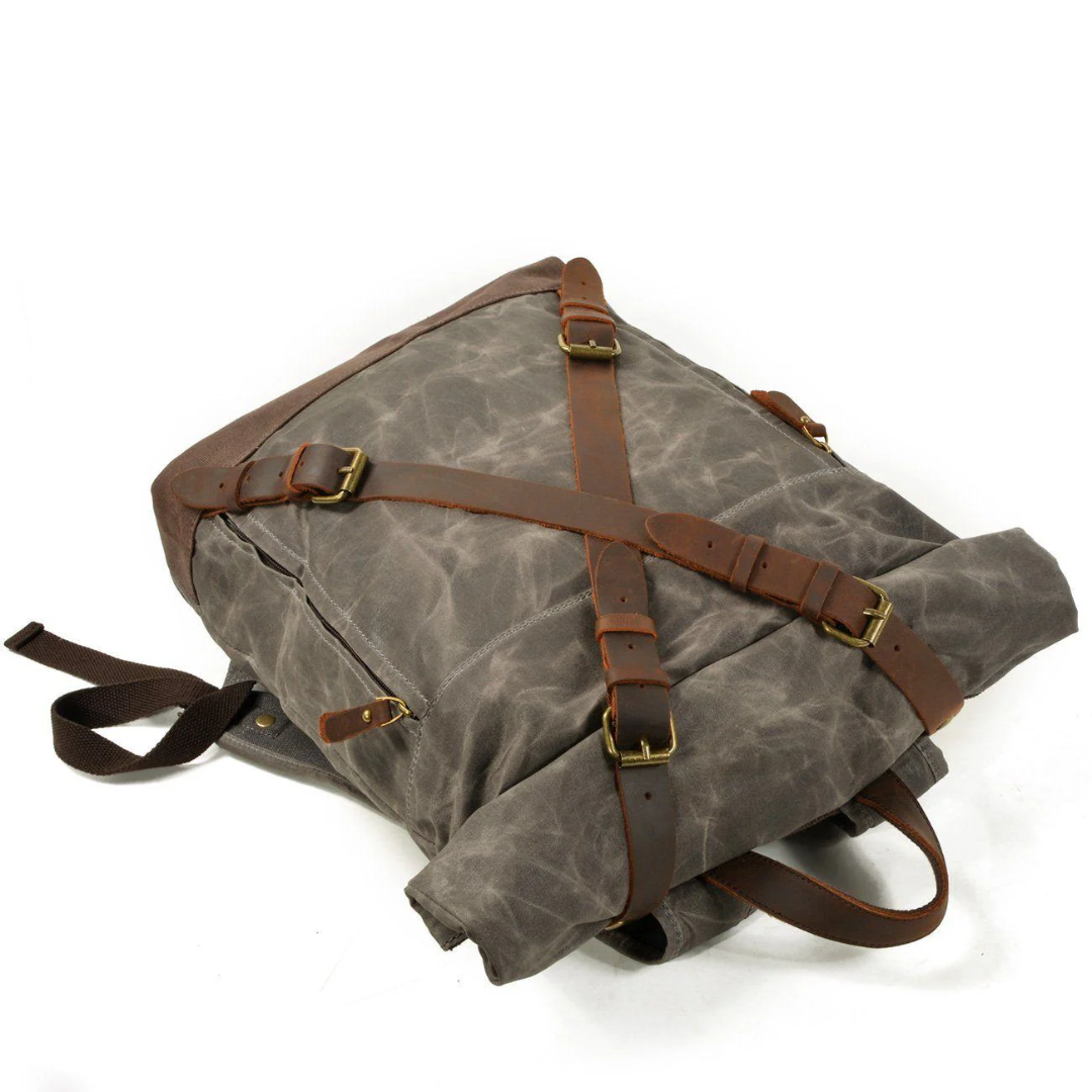 Barron Cross‑Strap Canvas Rucksack