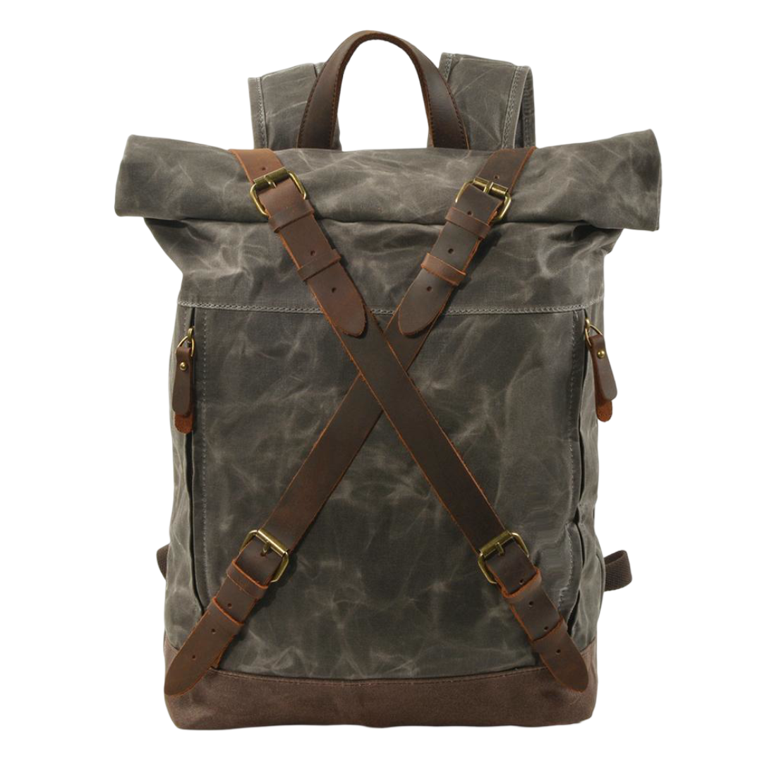 Barron | Waxed Rucksack Canvas Roll-Top Backpack
