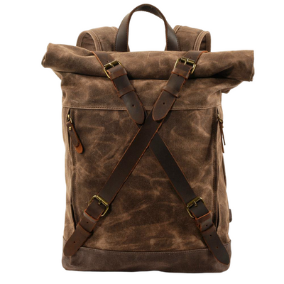 Barron | Waxed Rucksack Canvas Roll-Top Backpack