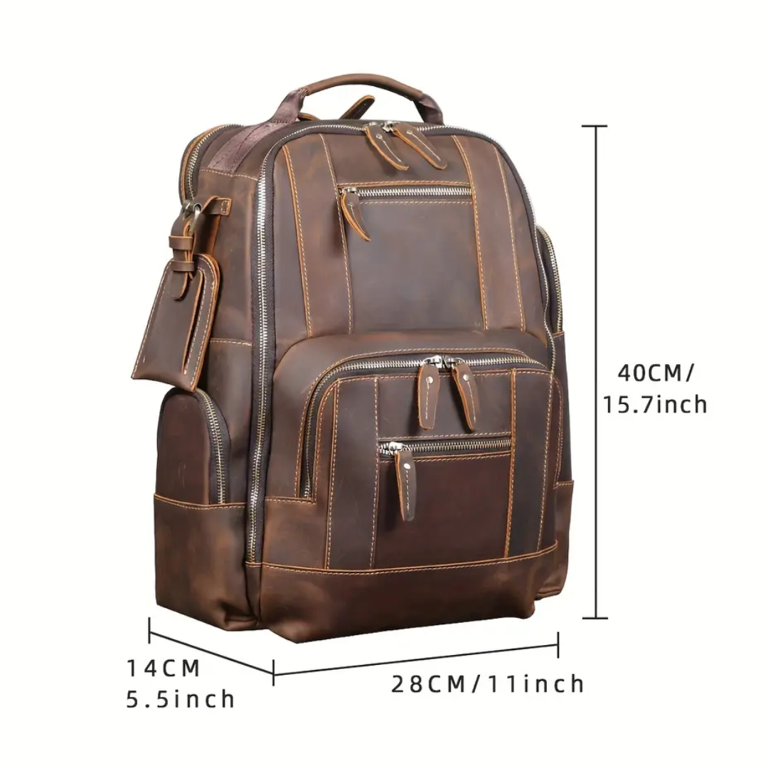 Sterling Travel Leather Backpack