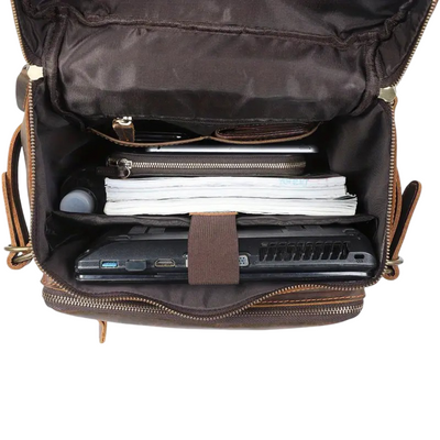 Hawthorne | Vintage Leather Laptop Satchel & Travel Backpack
