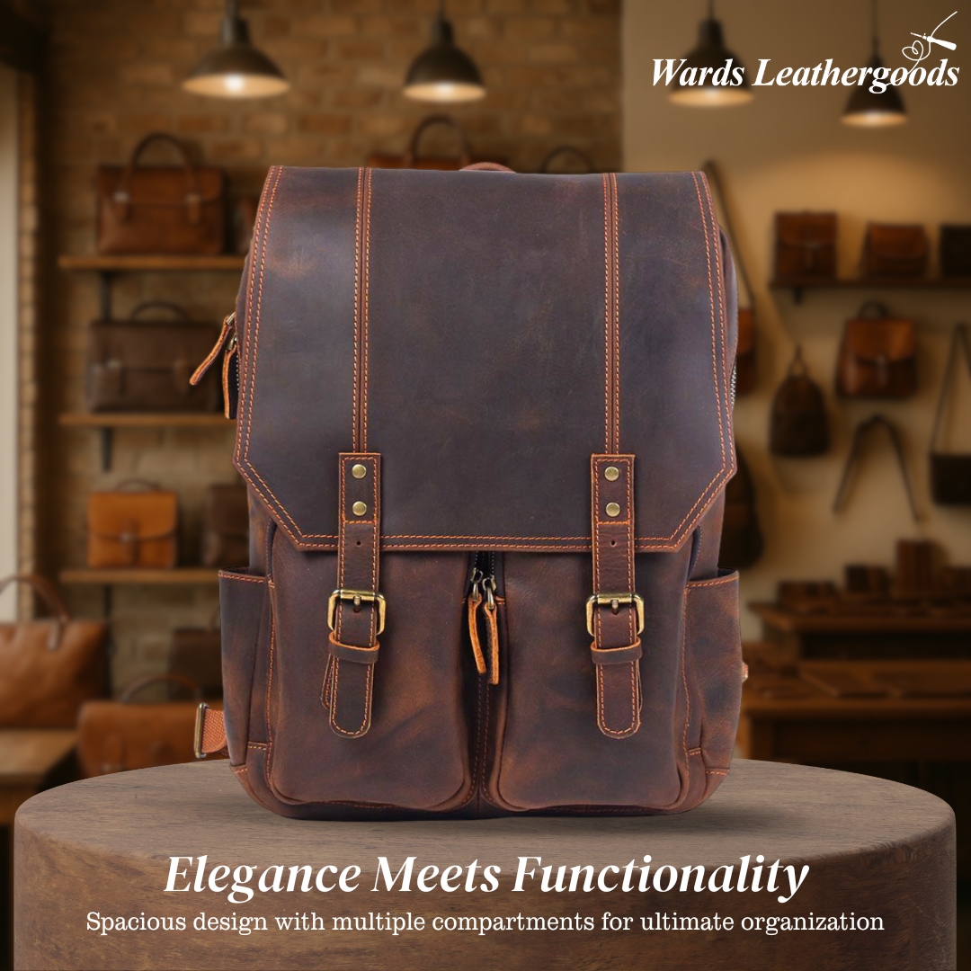 Biefeld | Vintage-Style Leather Rucksack for Everyday Use