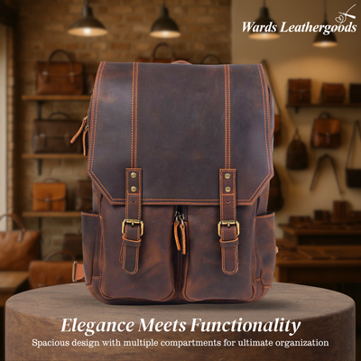 Biefeld | Vintage-Style Leather Rucksack for Everyday Use