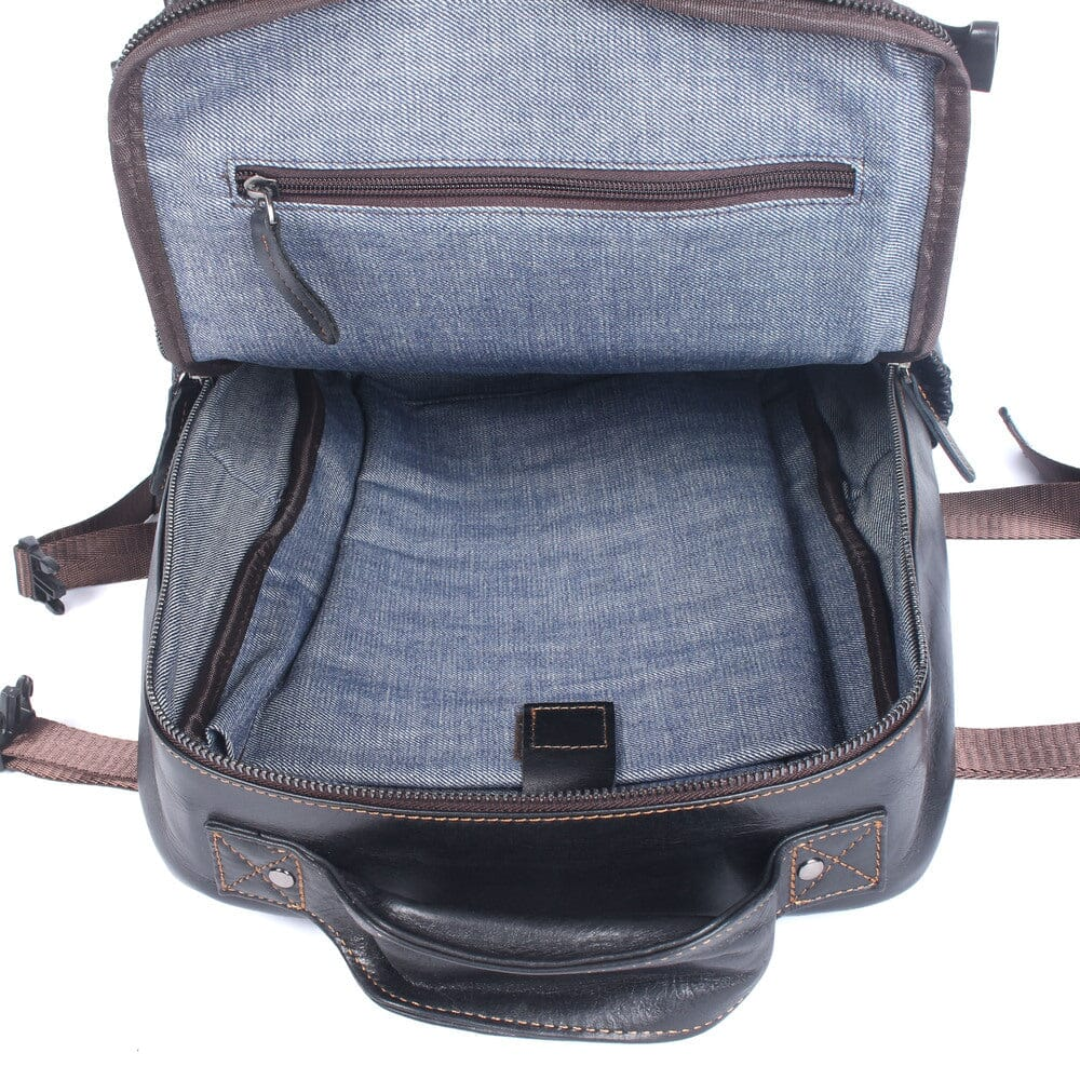 Griffin Travel Leather Backpack