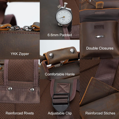 Ruben | Multi-Pocket Leather | Backpack