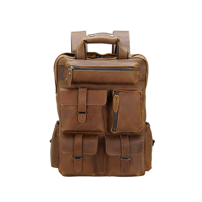 Ruben | Multi-Pocket Leather | Backpack