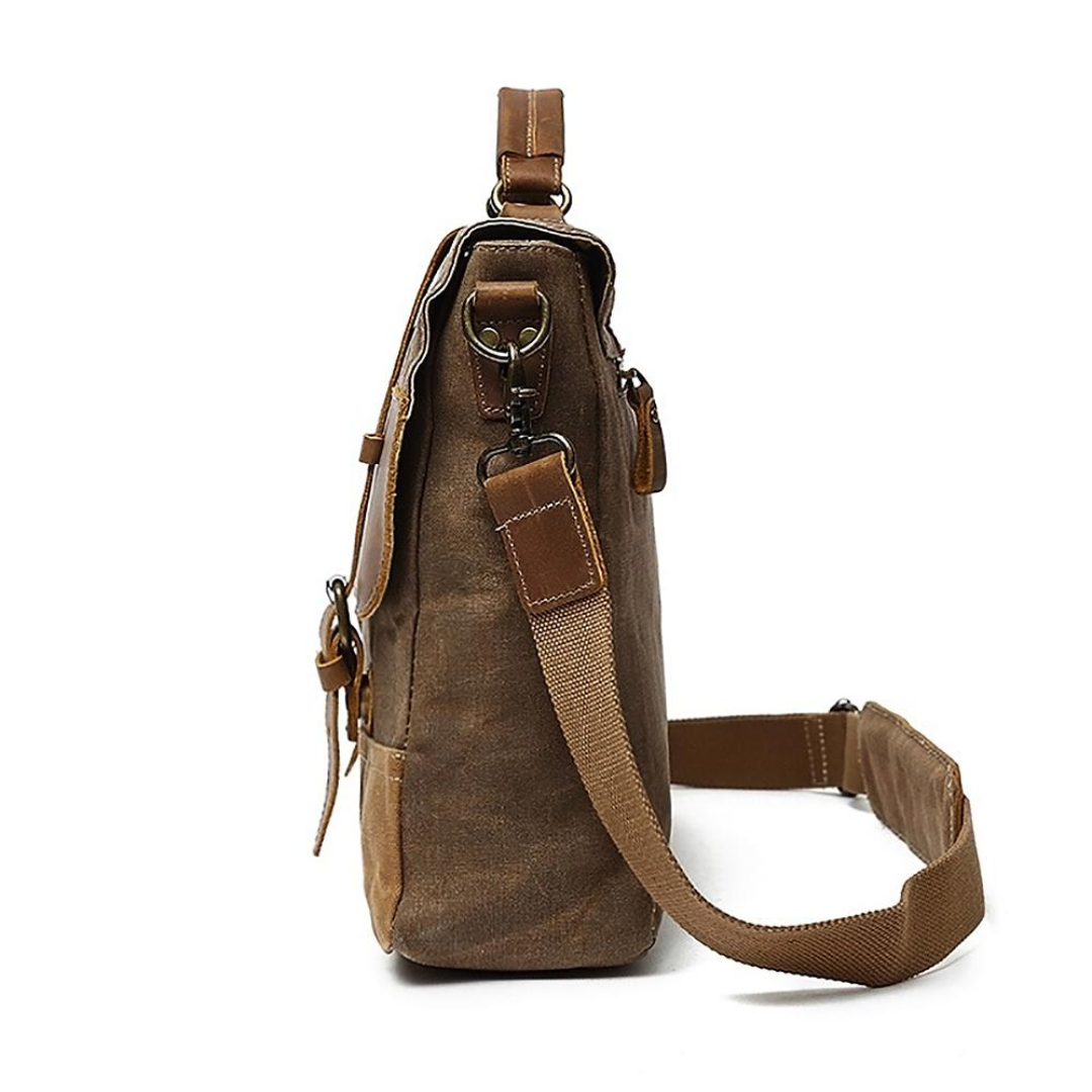 Kevin Panelled Canvas Messenger