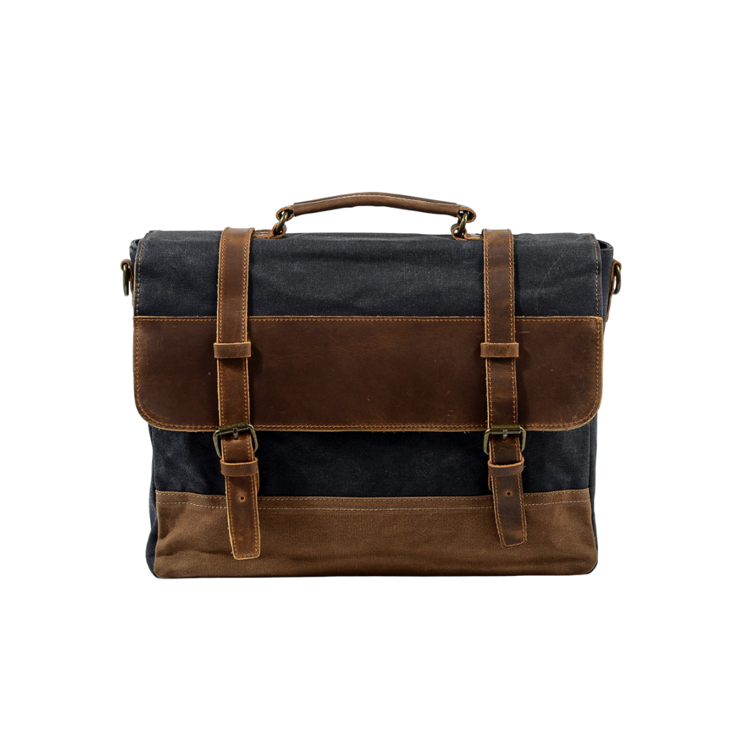 Kevin Panelled Canvas Messenger