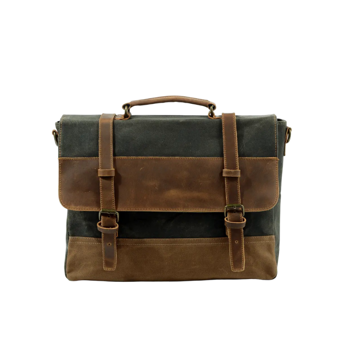 Kevin Panelled Canvas Messenger
