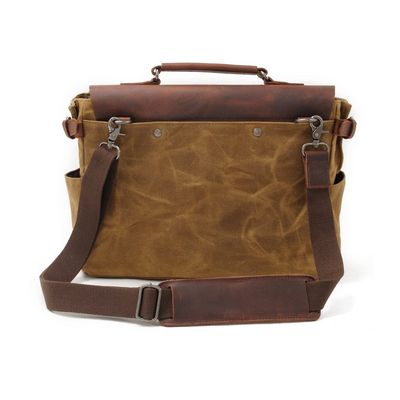 Edward | Vintage Canvas with Leather Flap | Messenger Bag