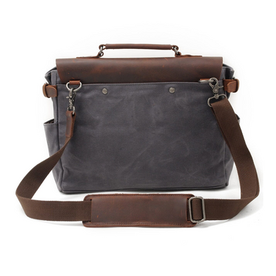 Edward | Vintage Canvas with Leather Flap | Messenger Bag