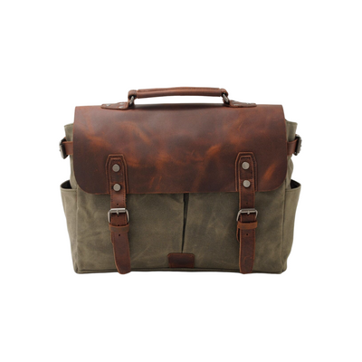 Edward | Vintage Canvas with Leather Flap | Messenger Bag