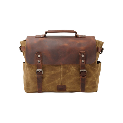 Edward | Vintage Canvas with Leather Flap | Messenger Bag