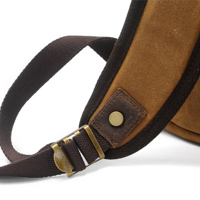 Joey | Classic Waxed Canvas with Leather Flap | Backpack