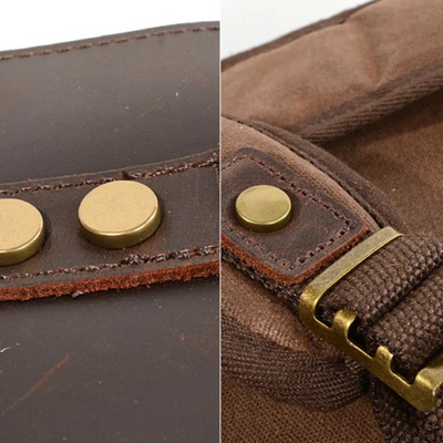 Joey | Classic Waxed Canvas with Leather Flap | Backpack