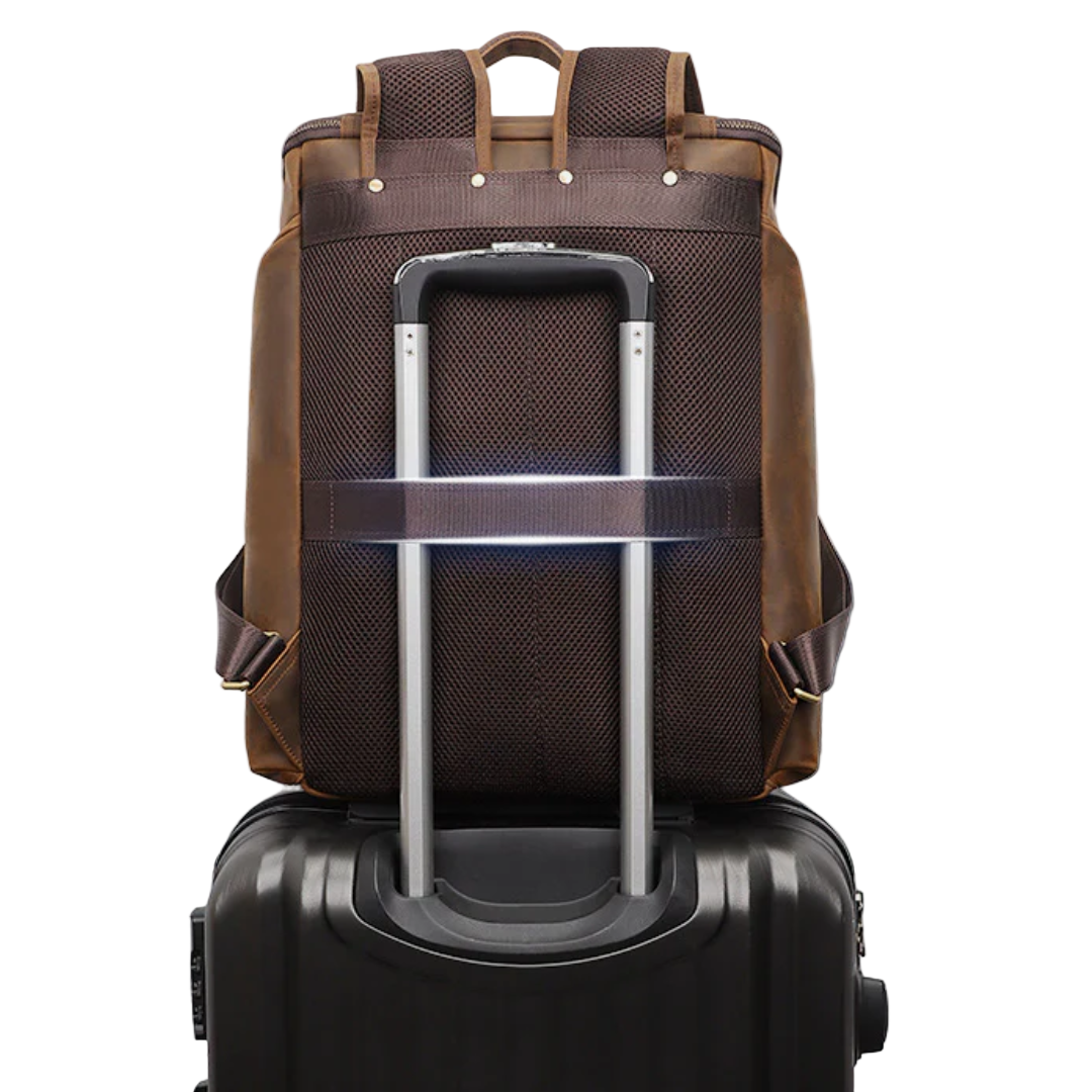 Laurent Leather Daily Carry Backpack