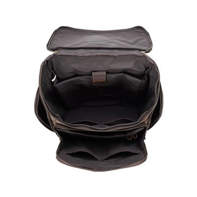 Laurent | Classic Leather with Front Pocket | Backpack
