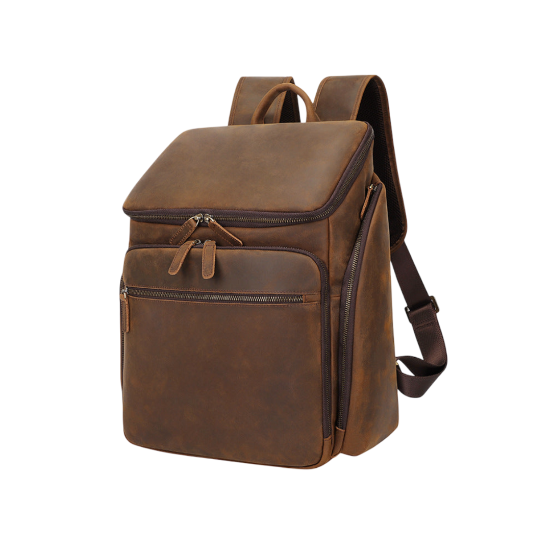 Laurent Leather Daily Carry Backpack