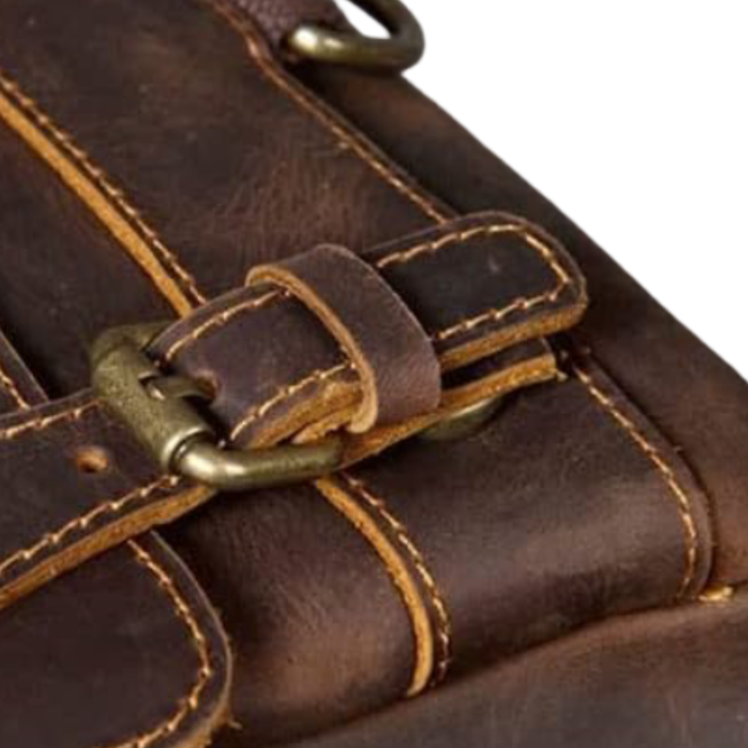 Mike | Vintage Buckle Leather | Backpack