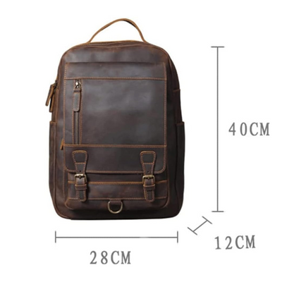 Mike | Vintage Buckle Leather | Backpack