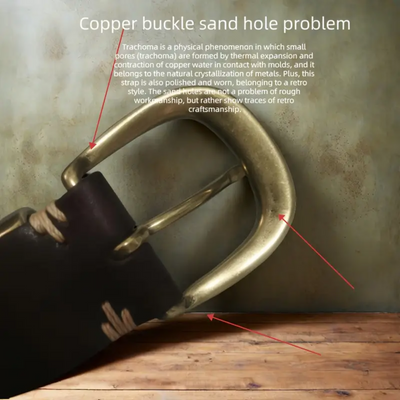 Luca | Retro Belt with Gold Buckle