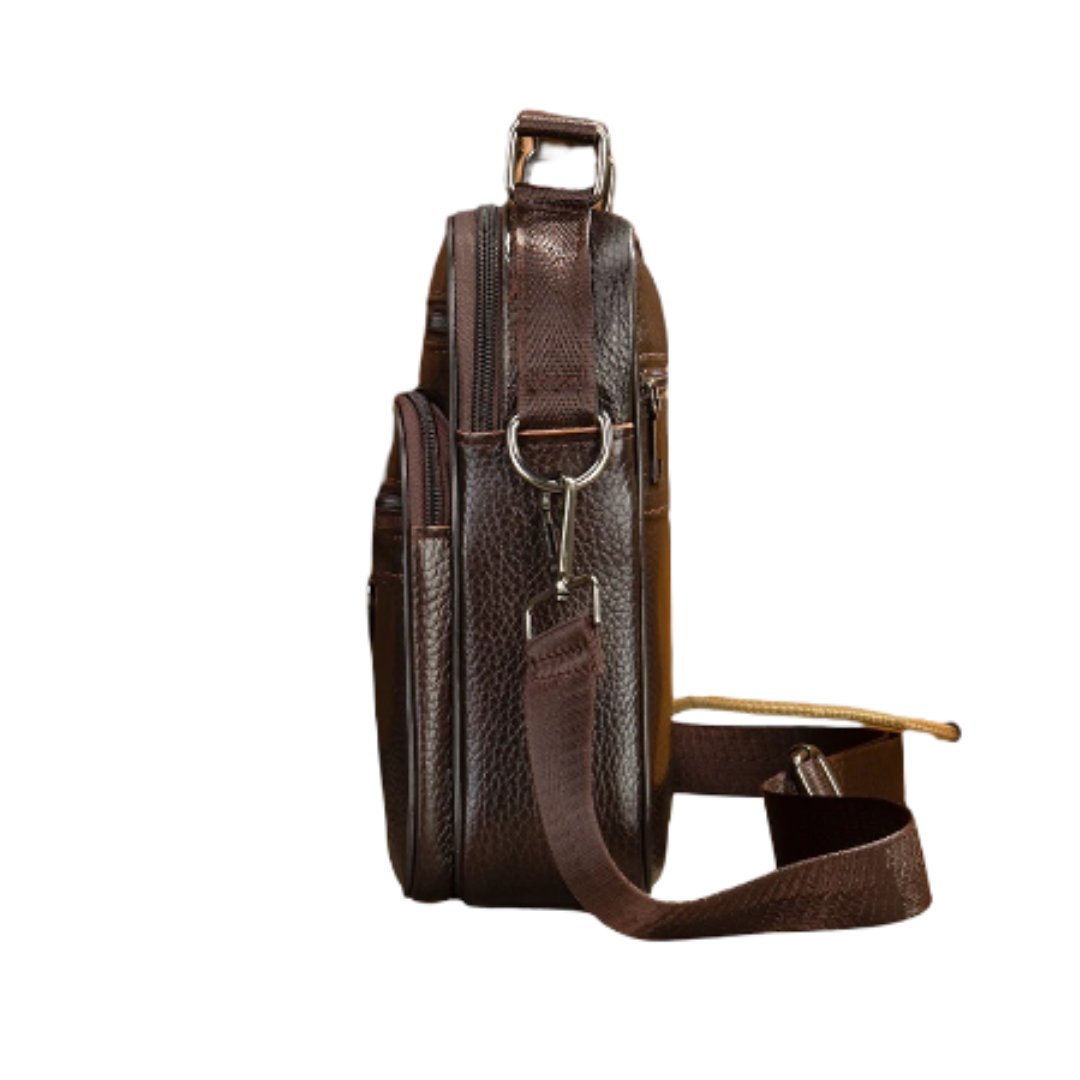 Logan Multi-Zip Leather Crossbody