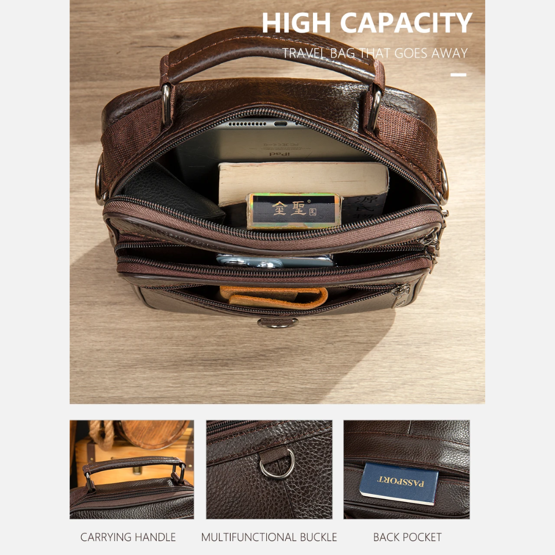 Logan | Leather Retro Crossbody Bag for Men