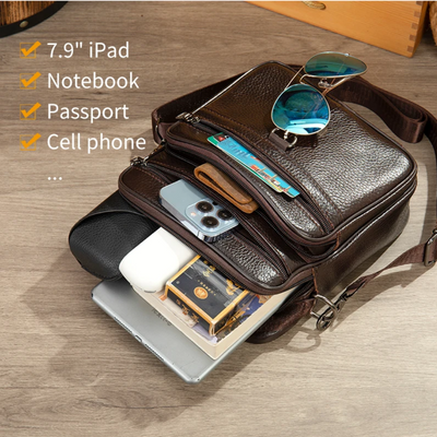 Logan | Leather Retro Crossbody Bag for Men