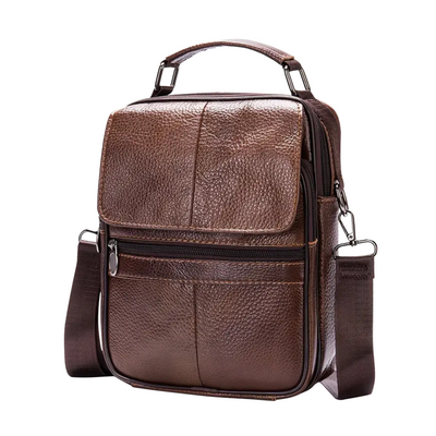 Jasper | Leather Courier Shoulder Bag for Men