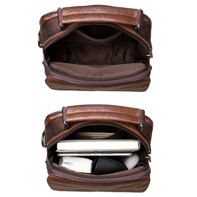 Jasper | Leather Courier Shoulder Bag for Men