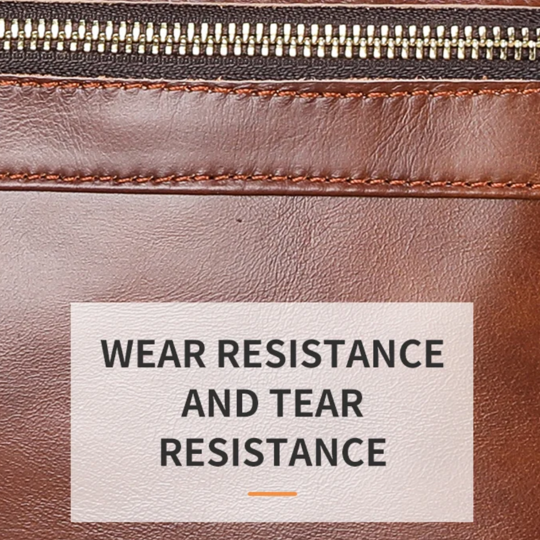 Preston | Sleek Leather Work Briefcase with Twin-Zip Front