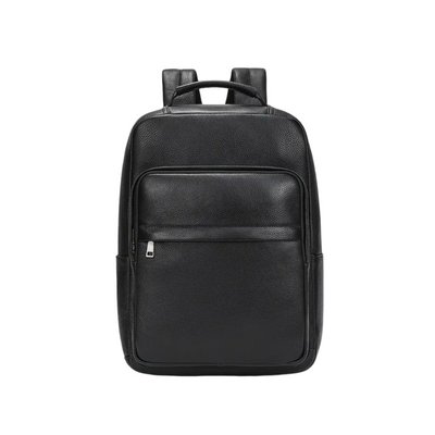 Everett | Genuine Top‑Grain Leather Laptop Backpack